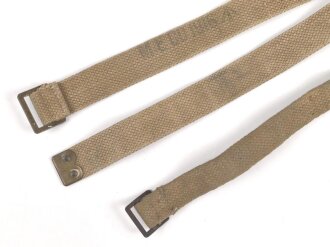 British Pattern 1937 equipment strap, set of two, 29 and 77cm