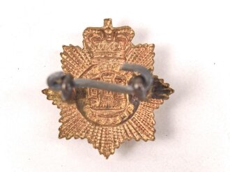 British  Devonshire Regiment Brass collar badge