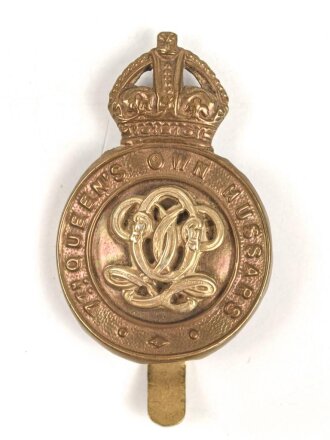 British 7th Queens own Hussars badge 44mm