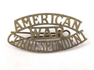 British "American War Correspondent" badge