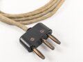 Dreipoliger Stecker Wehrmacht mit langem Kabel, für zum Beispiel Handmikrofon