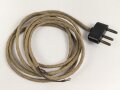 Dreipoliger Stecker Wehrmacht mit langem Kabel, für zum Beispiel Handmikrofon