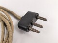 Dreipoliger Stecker Wehrmacht mit langem Kabel, für zum Beispiel Handmikrofon