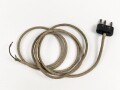 Dreipoliger Stecker Wehrmacht mit langem Kabel, für zum Beispiel Handmikrofon