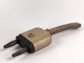 Zweipoliger Stecker Wehrmacht, sandfarbener Originallack