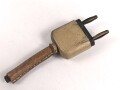 Zweipoliger Stecker Wehrmacht, sandfarbener Originallack