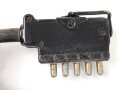 Anschlusskabel zum Brustmikrofon 33 der Wehrmacht ( oder Verlängerungskabel für Feldfernsprecher 33 und Flak Abfrage) . Datiert 1943 / 44, Ungereinigt, Funktion nicht geprüft