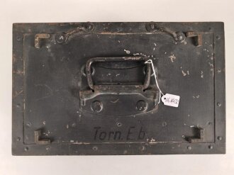 Gehäuse zum Tornister Empfänger Berta ( Torn. E.b ) der Wehrmacht. Ungereinigt, Originallack