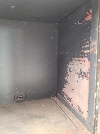 Gehäuse zum Tornister Empfänger Berta ( Torn. E.b ) der Wehrmacht. Ungereinigt, Originallack