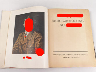 Sammelbilderalbum "Adolf Hitler" komplett, in defektem Schutzumschlag