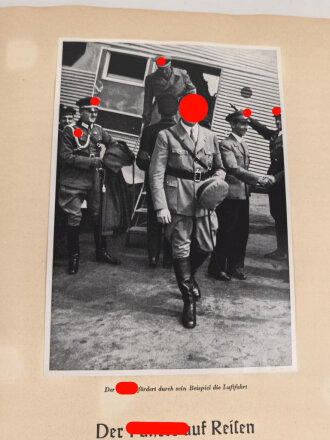 Sammelbilderalbum "Adolf Hitler" komplett, in defektem Schutzumschlag