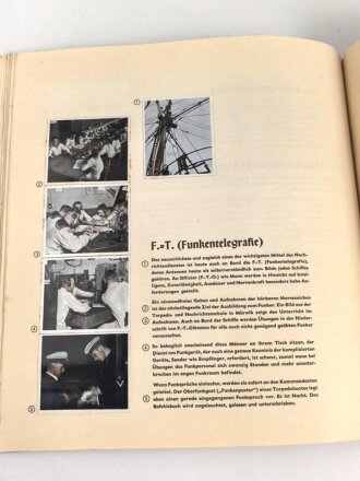 Sammelbilderalbum "Deutsche Reichsmarine" - Dienst und Leben der Matrosen, komplett