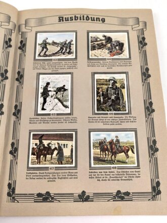 Sammelbilderalbum "Die Deutsche Wehrmacht", komplett, Seiten stellenweise leicht eingerissen