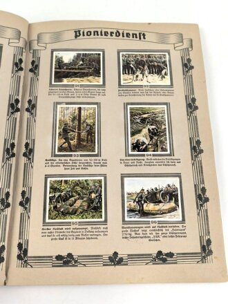 Sammelbilderalbum "Die Deutsche Wehrmacht", komplett, Seiten stellenweise leicht eingerissen