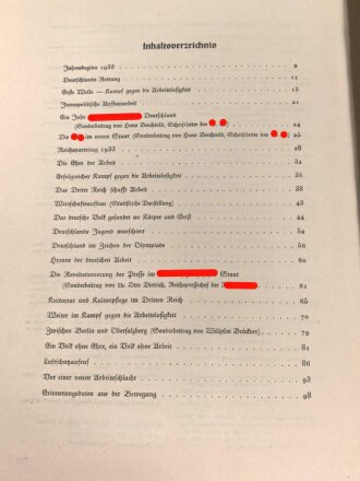 Sammelbilderalbum "Der Staat der Arbeit und des Friedens - Ein Jahr Regierung Adolf Hitler", komplett