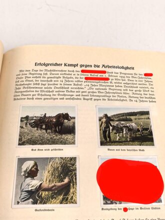 Sammelbilderalbum "Der Staat der Arbeit und des Friedens - Ein Jahr Regierung Adolf Hitler", komplett