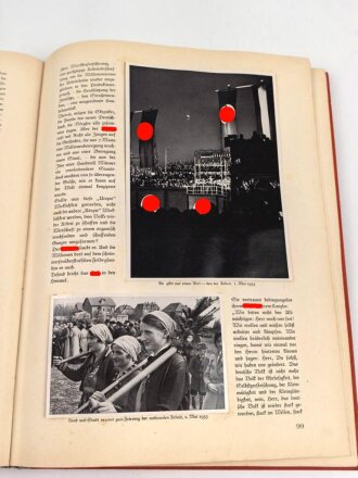 Sammelbilderalbum "Deutschland erwacht", komplett, Bilder lösen sich