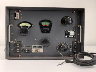 Luftwaffe, Funkübungs Empfänger FüE, Ln 126064. Originallack, Funktion nicht geprüf, mit Gehäusedeckel