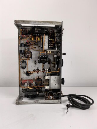 Luftwaffe, Funkübungs Empfänger FüE, Ln 126064. Originallack, Funktion nicht geprüf, mit Gehäusedeckel