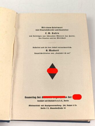 Jahrbuch der Auslands-Organisation der NSDAP 1939 "AO" , A5, 319 Seiten
