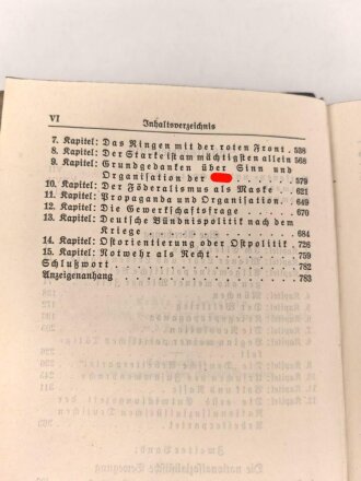 Adolf Hitler "Mein Kampf", Kriegs-Ausgabe, datiert 1940, Buchrücken löst sich etwas, Führerbildnis entfernt