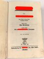 Adolf Hitler "Mein Kampf", Kriegs-Ausgabe, datiert 1940, Buchrücken löst sich etwas, Führerbildnis entfernt