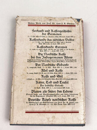 "Kleine Rassenkunde des Deutschen Volkes", A5, datiert 1938, über 150 Seiten