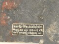 Original lackierte Leichtmetallabdeckung Wehrmacht. Originallack, Maße 41 x 49cm