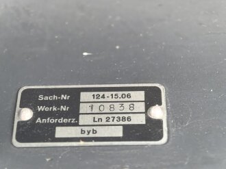 Luftwaffe, Umformer U.10/E, Ln 27377 für Fu.G 10. Originallack, Unvollständig, Funktion nicht geprüft