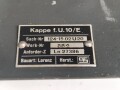 Luftwaffe, Umformer U.10/E, Ln 27377 für Fu.G 10. Originallack, die Gehäuseschrauben fehlen, Funktion nicht geprüft