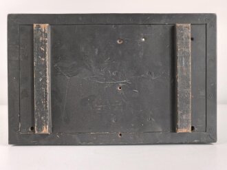 Gehäuse für Zubehörtornister  zum Tornister Empfänger Berta ( Torn. E.b ) der Wehrmacht. Ungereinigt, Originallack , nicht Vollständig