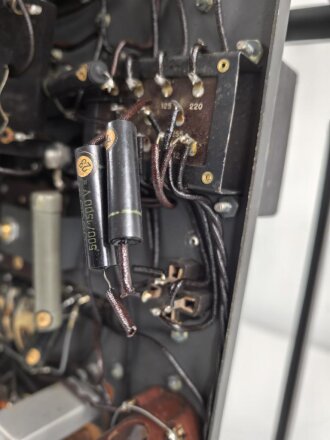 Luftwaffe, Funkübungsgerät Sender FüG-S, Ln 126063. Originallack, Unvollständig, Funktion nicht geprüft, mit passendem Deckel