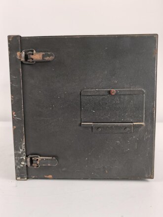 Luftwaffe, Funkübungsgerät Sender FüG-S, Ln 126063. Originallack, Unvollständig, Funktion nicht geprüft, mit passendem Deckel