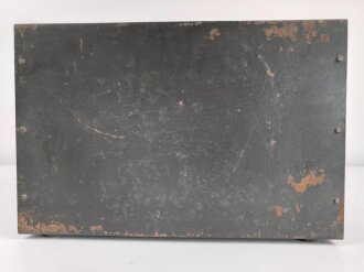 Luftwaffe, Funkübungsgerät Sender FüG-S, Ln 126063. Originallack, Unvollständig, Funktion nicht geprüft, mit passendem Deckel