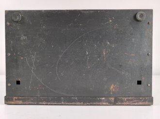 Luftwaffe, Funkübungsgerät Sender FüG-S, Ln 126063. Originallack, Unvollständig, Funktion nicht geprüft, mit passendem Deckel