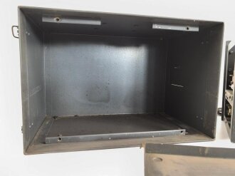 Luftwaffe, Funkübungsgerät Sender FüG-S, Ln 126063. Originallack, Unvollständig, Funktion nicht geprüft, mit passendem Deckel