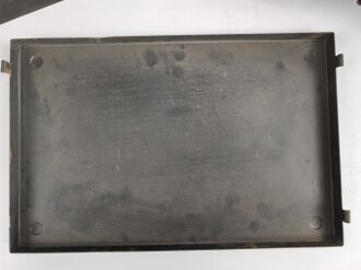 Luftwaffe, Funkübungsgerät Sender FüG-S, Ln 126063. Originallack, Unvollständig, Funktion nicht geprüft, mit passendem Deckel