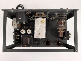 Luftwaffe, Funkübungsgerät Sender FüG-S, Ln 126063. Originallack, Unvollständig, Funktion nicht geprüft, mit passendem Deckel