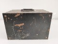 Luftwaffe, Funkübungsgerät Sender FüG-S, Ln 126063. Originallack, Unvollständig, Funktion nicht geprüft, mit passendem Deckel