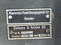 Kasernen Funk Übungsgerät 42 , Sender. Originallack, Funktion nicht geprüft