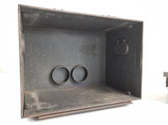 Luftwaffe, Kasernen Funkübungsgerät 42  Empfänger FüG-E , Originallack, Gehäuseschrauben fehlen, Funktion nicht geprüft