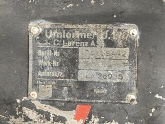 Luftwaffe Umformer U.17 , Ln26985 für FuG 16....