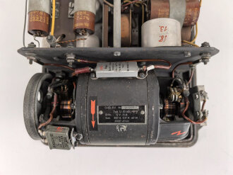 Umformer U.20 aS Wehrmacht. Verwendet in Fahrzeugen als Kraftquelle des 20 Watt Sender b im Gerätesatz Fu 18 ( Sonder KFZ 251/14. Originallack, Funktion nicht geprüft