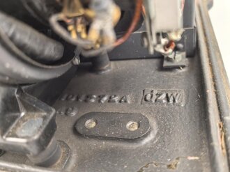 Umformer U.20 aS Wehrmacht. Verwendet in Fahrzeugen als Kraftquelle des 20 Watt Sender b im Gerätesatz Fu 18 ( Sonder KFZ 251/14. Originallack, Funktion nicht geprüft