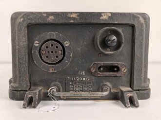 Umformer U.20 aS Wehrmacht. Verwendet in Fahrzeugen als Kraftquelle des 20 Watt Sender b im Gerätesatz Fu 18 ( Sonder KFZ 251/14. Originallack, Funktion nicht geprüft