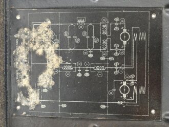 Umformer U.20 aS Wehrmacht. Verwendet in Fahrzeugen als Kraftquelle des 20 Watt Sender b im Gerätesatz Fu 18 ( Sonder KFZ 251/14. Originallack, Funktion nicht geprüft