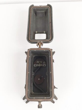 Funkinnenanschlussdose für Festungen der Wehrmacht. Originallack, habe ich noch nie vorher gesehen