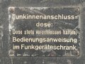Funkinnenanschlussdose für Festungen der Wehrmacht. Originallack, habe ich noch nie vorher gesehen