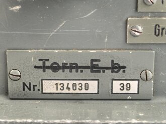 Luftwaffe, Telefunken Einflugzeichen Flugalarmempfänger "FAE 1/ Vorl." Ln 25629.  In der Zeit umgebauter Tornister Empfänger Berta, datiert 1940. Originallack, Funktion nicht geprüft