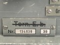 Luftwaffe, Telefunken Einflugzeichen Flugalarmempfänger "FAE 1/ Vorl." Ln 25629.  In der Zeit umgebauter Tornister Empfänger Berta, datiert 1940. Originallack, Funktion nicht geprüft